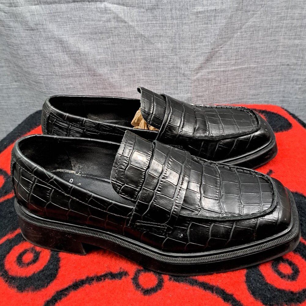 %Vagabon Loafer Shoes Womens Sz 7 EU 37 Black D4 - Picture 2 of 14